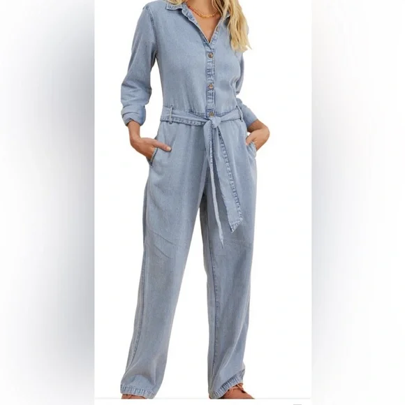 Billabong The Salty Blonde Denim Sunday Uniform
Jumper Women's SZ S retail $150 - Picture 5 of 15